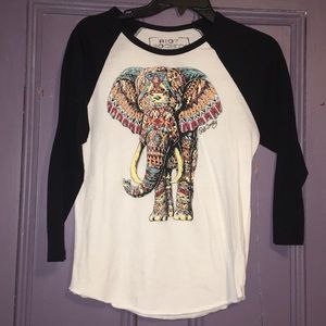 Elephant Baseball Tee